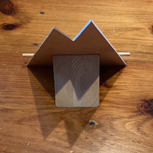 OOAK Mod Retro Tablet Device Book Vertical Holder Stand Etsy Mountain Peaks Wood - Picture 6 of 8